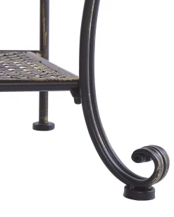 Beliani Hylly Rauta 4 Hyllya Musta Pavona Flash Sale