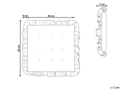 Beliani Istuintyyny 40 X 40 Cm Vaaleanpunainen Kalanchoe Best