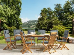 Beliani Istuintyyny Puutarhatuoliin 8 Kpl Harmaa Maui Hot