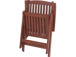 Beliani 6-Istuttava Akaasiapuinen Ulkoruokailuryhma Harmailla Pehmusteilla Toscana Hot