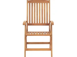 Beliani 6-Istuttava Akaasiapuinen Ulkoruokailuryhma Harmailla Pehmusteilla Java New