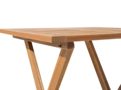 Beliani 2-Istuttava Bistrosetti Akaasia Vaalea Puu Fiji Shop