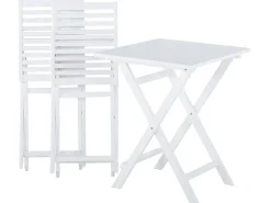 Beliani 2-Istuttava Bistrosetti Akaasia Valkoinen/Mintunvihrea Fiji Store