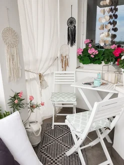 Beliani 2-Istuttava Bistrosetti Akaasia Valkoinen/Mintunvihrea Fiji Store