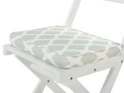 Beliani 2-Istuttava Bistrosetti Akaasia Valkoinen/Mintunvihrea Fiji Store