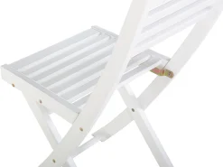 Beliani 2-Istuttava Bistrosetti Akaasia Valkoinen/Keltainen Fiji Shop