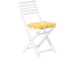 Beliani 2-Istuttava Bistrosetti Akaasia Valkoinen/Keltainen Fiji Shop