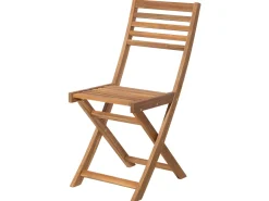 Beliani 2-Istuttava Bistrosetti Akaasia Vaalea Puu/Sininen Fiji Best