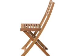 Beliani 2-Istuttava Bistrosetti Akaasia Vaalea Puu/Sininen Fiji Best