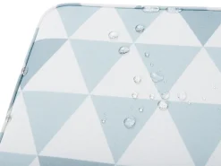 Beliani 2-Istuttava Bistrosetti Akaasia Vaalea Puu/Sininen Fiji Best