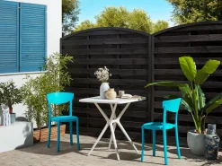 Beliani 2-Istuttava Bistrosetti Muovi Turkoosi/Valkoinen Sersale/Vieste Outlet