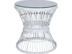 Beliani 2-Istuttava Bistrosetti Polyrottinki Luonnonvalkoinen Mesyna Sale