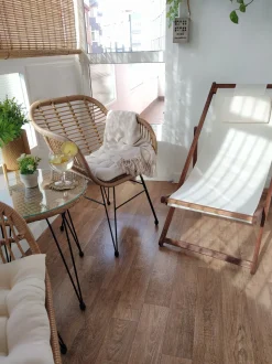 Beliani 2-Istuttava Bistrosetti Polyrottinki Luonnonvari Tropea Ii Flash Sale