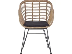 Beliani 2-Istuttava Bistrosetti Polyrottinki Luonnonvari Tropea Ii Flash Sale