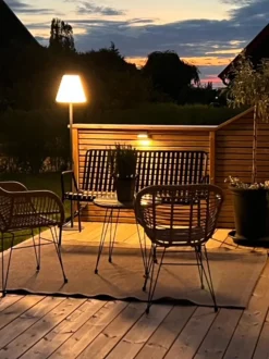 Beliani 2-Istuttava Bistrosetti Polyrottinki Luonnonvari Tropea Ii Flash Sale