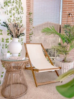 Beliani 2-Istuttava Bistrosetti Polyrottinki Luonnonvari Trestina New