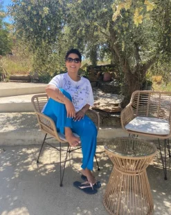 Beliani 2-Istuttava Bistrosetti Polyrottinki Luonnonvari Trestina New