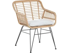 Beliani 2-Istuttava Bistrosetti Polyrottinki Luonnonvari Trestina New