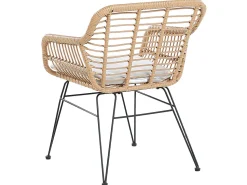 Beliani 2-Istuttava Bistrosetti Polyrottinki Luonnonvari Trestina New