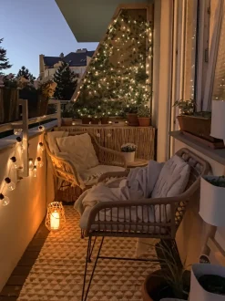 Beliani 2-Istuttava Bistrosetti Polyrottinki Luonnonvari Trestina New