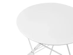 Beliani 2-Istuttava Bistrosetti Teras Valkoinen Fiori Store