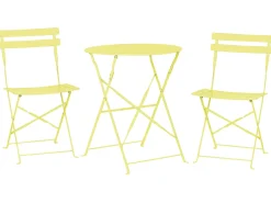 Beliani 2-Istuttava Bistrosetti Teras Limenvihrea Fiori Clearance