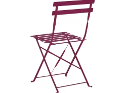 Beliani 2-Istuttava Bistrosetti Teras Viininpunainen Fiori Shop