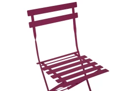 Beliani 2-Istuttava Bistrosetti Teras Viininpunainen Fiori Shop