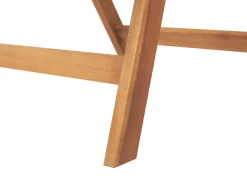 Beliani 2-Istuttava Bistrosetti Vaalea Akasiapuu Sininen Java Best