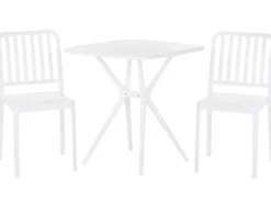 Beliani 2-Istuttava Bistrosetti Valkoinen Sersale Online