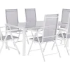 Beliani 6-Istuttava Harmaa Alumiininen Ulkoruokailuryhma Catania Best