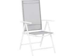 Beliani 6-Istuttava Harmaa Alumiininen Ulkoruokailuryhma Catania Best