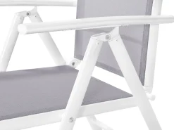 Beliani 6-Istuttava Harmaa Alumiininen Ulkoruokailuryhma Catania Best