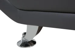 Beliani 3-Istuttava Harmaa Keinonahkainen Sohva Leira Clearance