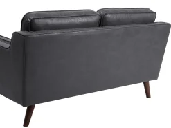 Beliani 2-Istuttava Harmaa Tekonahkainen Sohva Lokka Shop