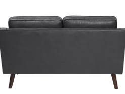 Beliani 2-Istuttava Harmaa Tekonahkainen Sohva Lokka Shop