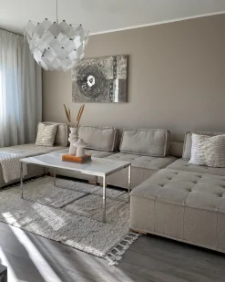 Beliani 4-Istuttava Kulmamoduulisohva Beige Tibro Online