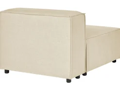 Beliani 2-Istuttava Kulmasohva Ja Rahi Pellava Oikeak. Beige Aprica Shop