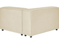 Beliani 2-Istuttava Kulmasohva Ja Rahi Pellava Oikeak. Beige Aprica Shop