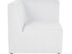 Beliani 3-Istuttava Kulmasohva Ja Rahi Vakosametti Vasenk. Luonnonvalkoinen Lemvig Hot