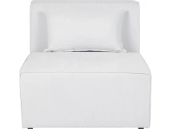 Beliani 3-Istuttava Kulmasohva Ja Rahi Vakosametti Vasenk. Luonnonvalkoinen Lemvig Hot