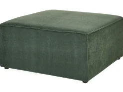 Beliani 3-Istuttava Kulmasohva Ja Rahi Vakosametti Vasenk. Tummanvihrea Lemvig Sale