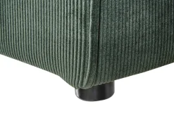 Beliani 3-Istuttava Kulmasohva Ja Rahi Vakosametti Vasenk. Tummanvihrea Lemvig Sale