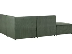 Beliani 3-Istuttava Kulmasohva Ja Rahi Vakosametti Vasenk. Tummanvihrea Lemvig Sale