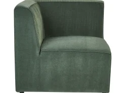 Beliani 3-Istuttava Kulmasohva Ja Rahi Vakosametti Vasenk. Tummanvihrea Lemvig Sale