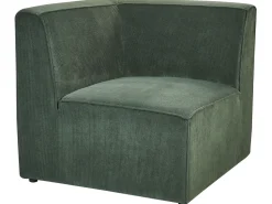 Beliani 3-Istuttava Kulmasohva Ja Rahi Vakosametti Vasenk. Tummanvihrea Lemvig Sale