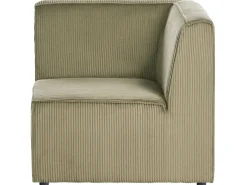 Beliani 4-Istuttava Kulmasohva Ja Rahi Vakosametti Oikeak. Tummanvihrea Lemvig Sale