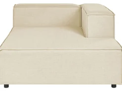 Beliani 3-Istuttava Kulmasohva Ja Rahi Pellava Vasenk. Beige Aprica Online