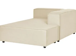 Beliani 3-Istuttava Kulmasohva Ja Rahi Pellava Vasenk. Beige Aprica Online