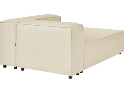 Beliani 3-Istuttava Kulmasohva Ja Rahi Pellava Vasenk. Beige Aprica Online